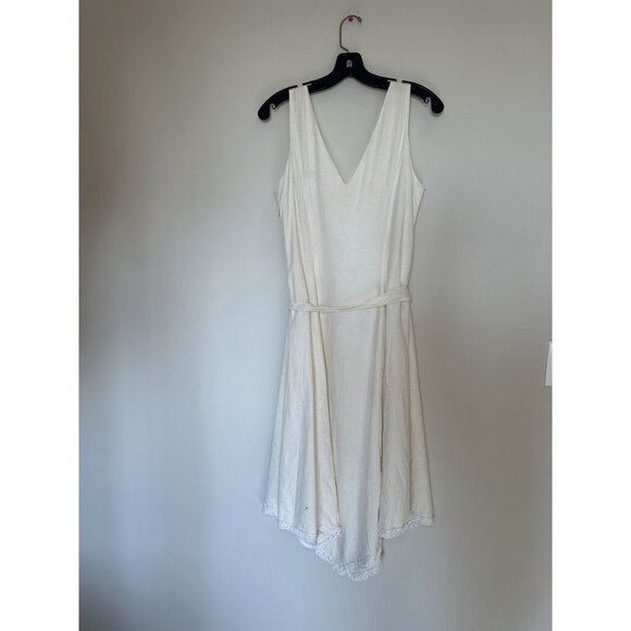 Cream Bandolino V Neck Dress Size 8 - Picture 3 of 9